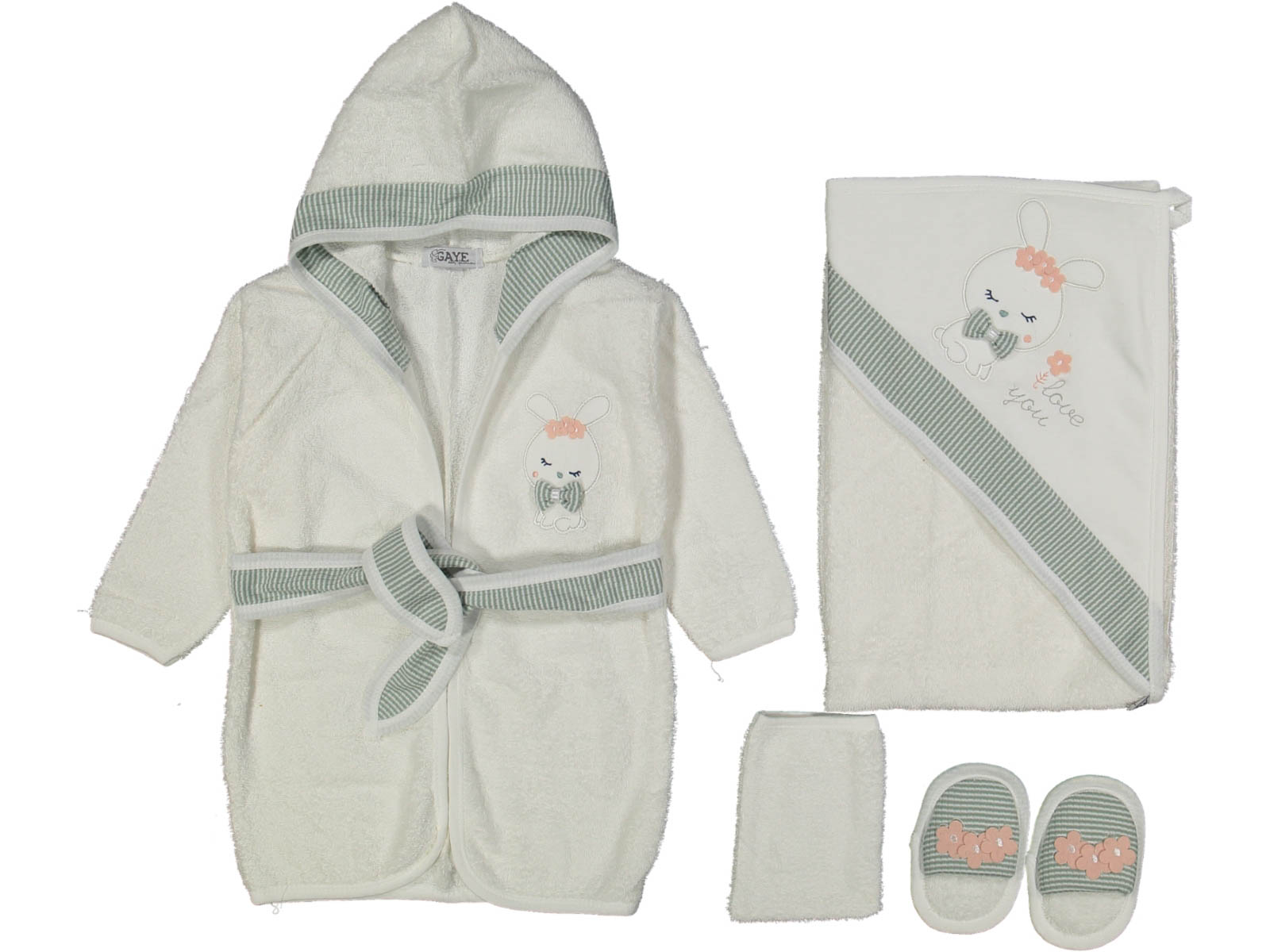 KIZ 1/12 AY TRİKO BORNOZ SET