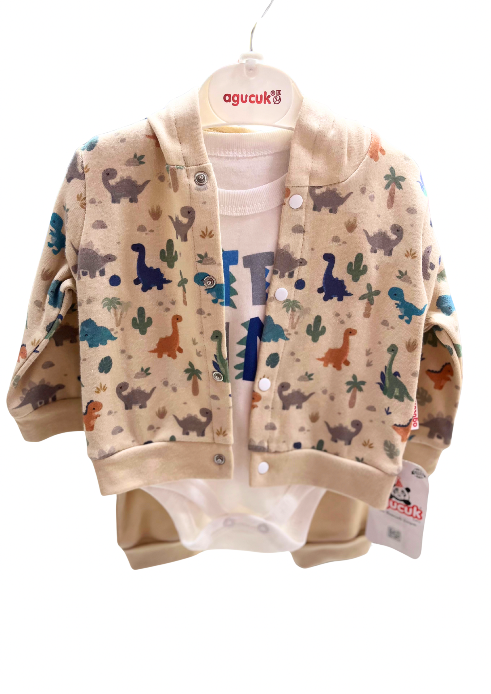 Agucuk Safari Desenli 3 lü Bebek takım