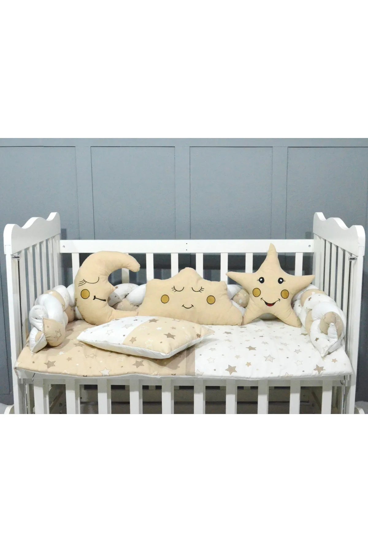 ÖYKÜ BEBE RGÜ BEBEK BEŞİK UYKU SETİ 60X120 7 PARÇA