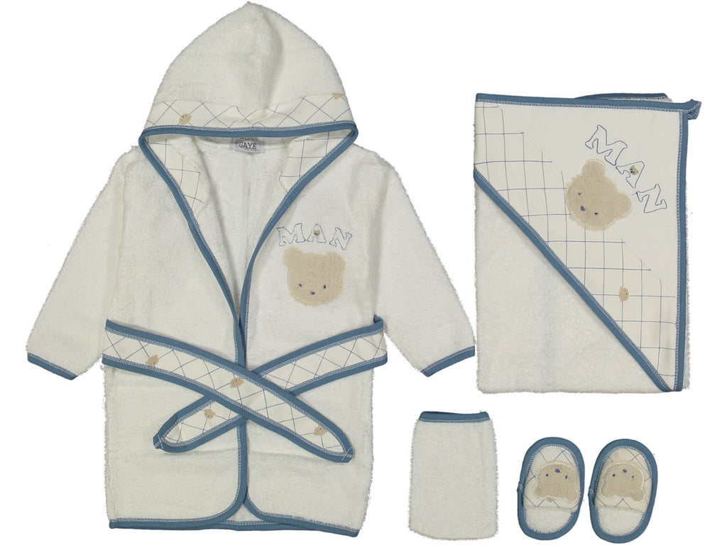 ERKEK 1/12 AY MAN AYILI BORNOZ SET