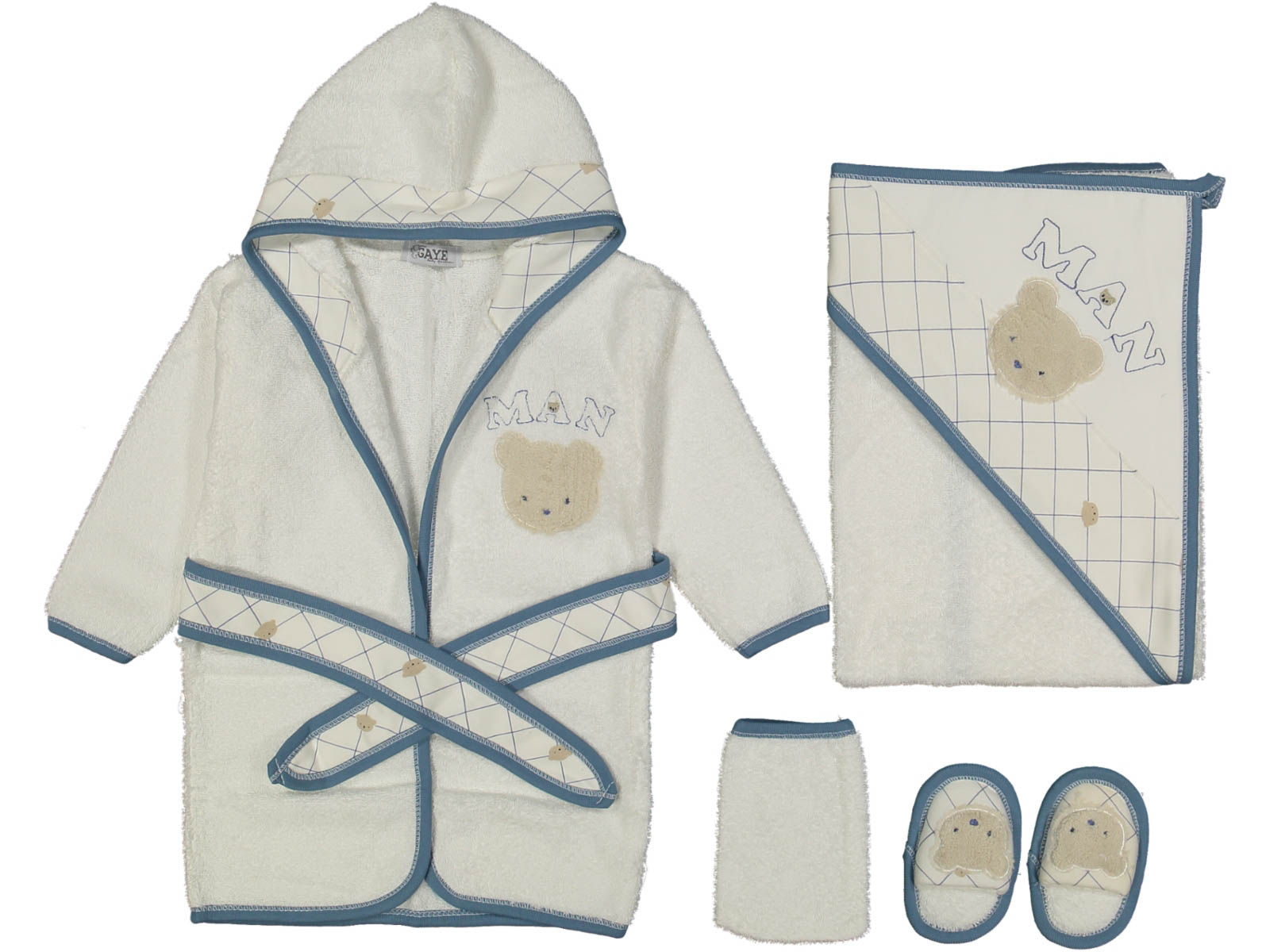 ERKEK 1/12 AY MAN AYILI BORNOZ SET