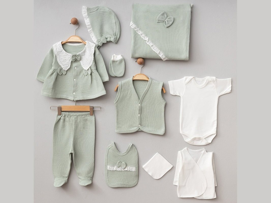 Öykü Bebe – 10 Parça Premium Hastane Çıkış Seti