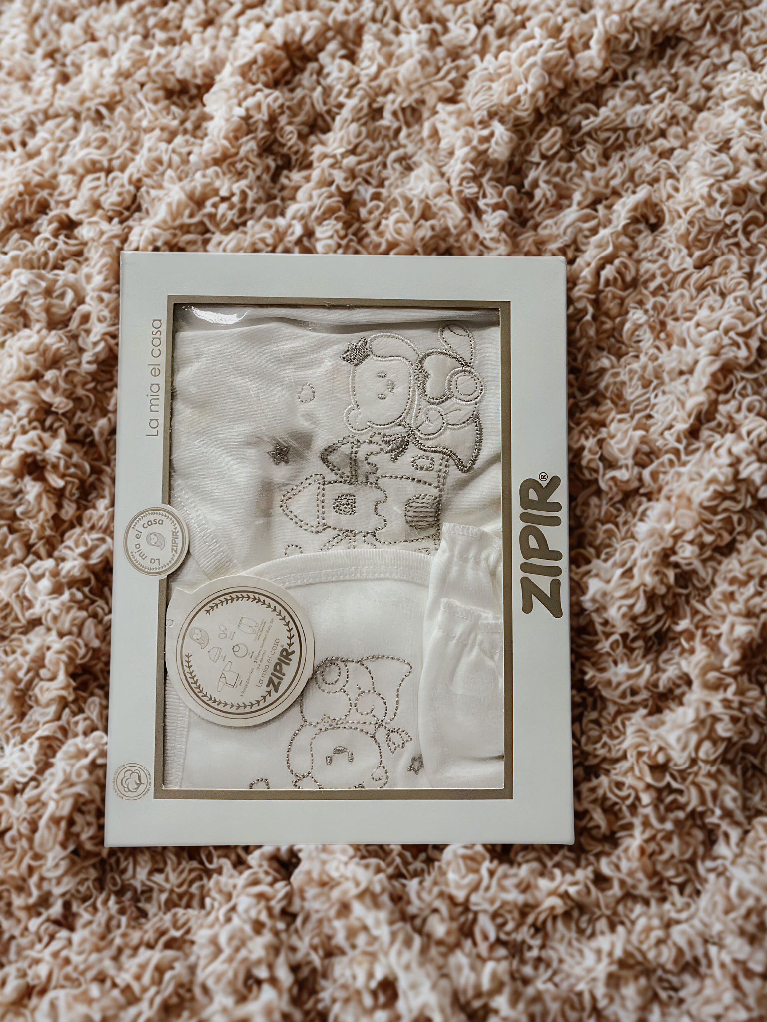 ZIPIR 5 Parça  kız Hastane Çıkış Seti