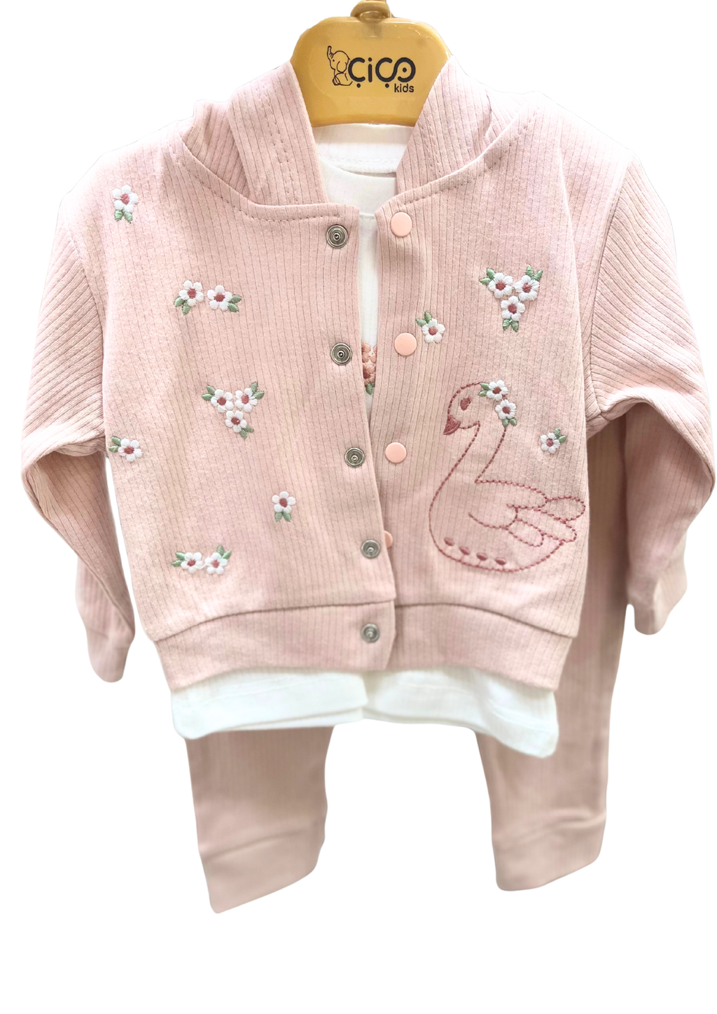 Çiço kids  Çiçek Desenli 3 lü takım