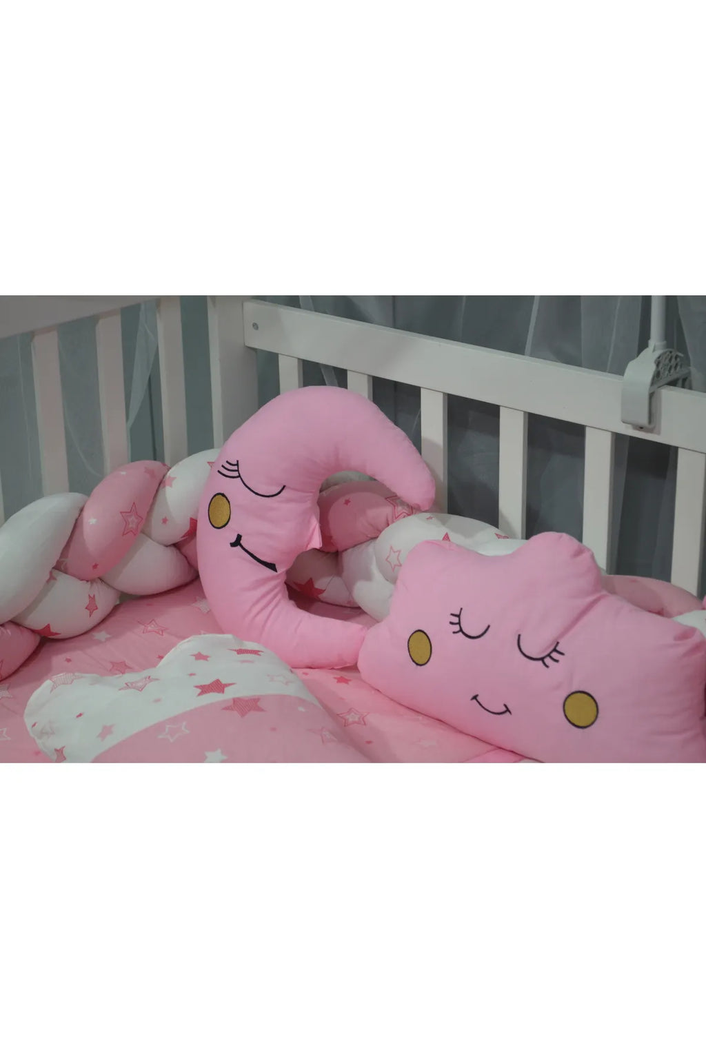 ÖYKÜ BEBE   ÖRGÜ BEBEK UYKU SETİ 60X120  7 parça