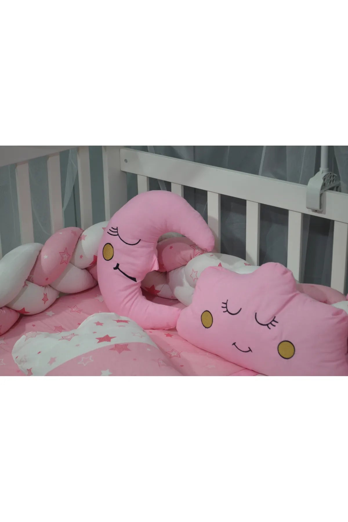 ÖYKÜ BEBE   ÖRGÜ BEBEK UYKU SETİ 60X120  7 parça