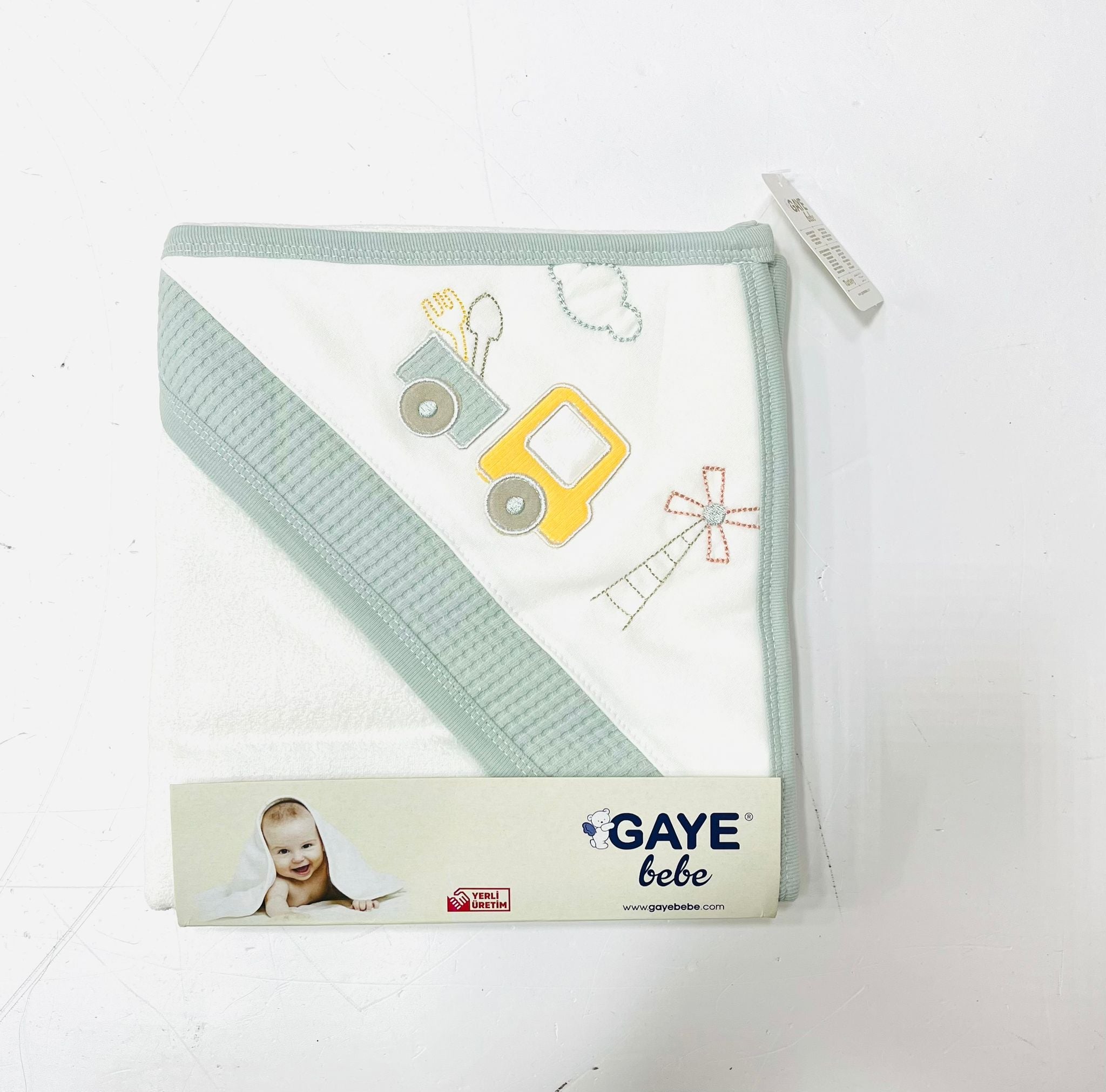 Gaye Bebe Erkek Bebek Kapüşonlu Havlu