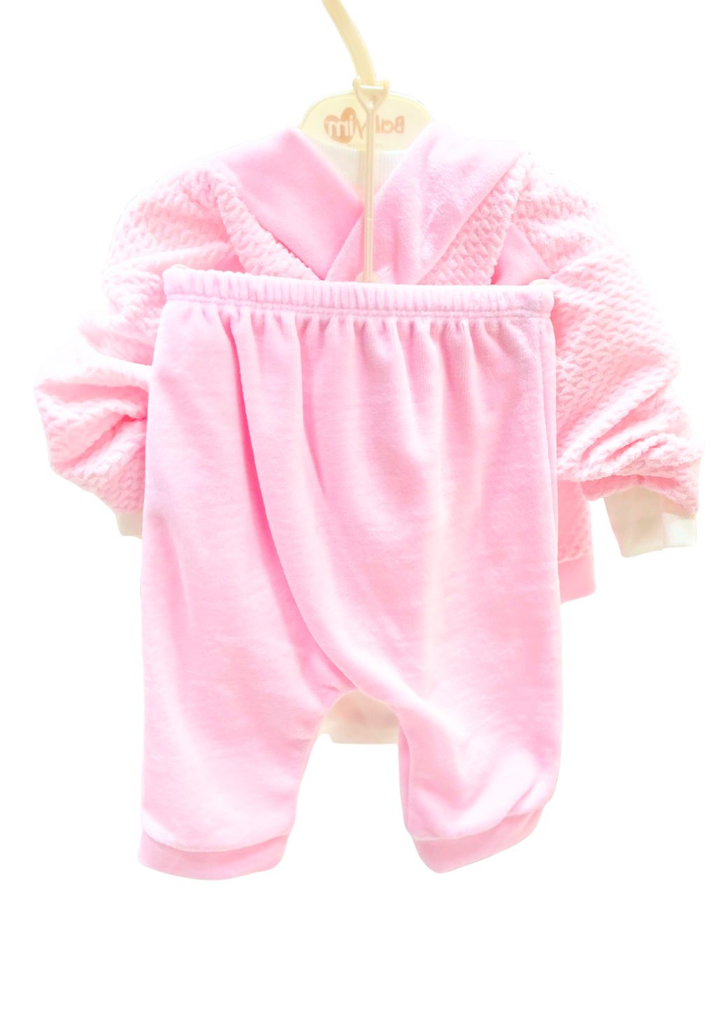 BabyJim Exclusive Pembe Tavşan Desenli 3’lü Bebek Takımı