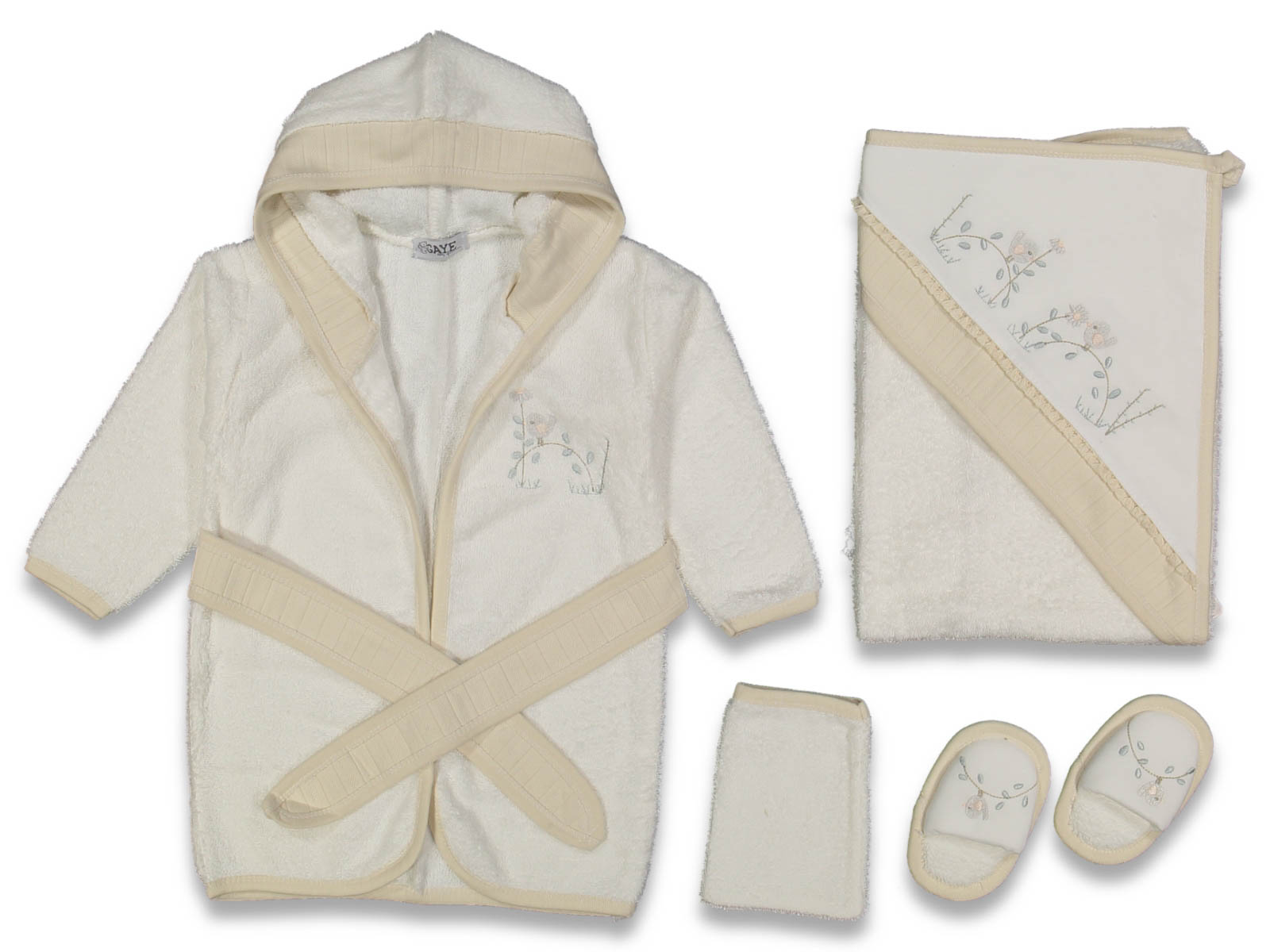 AY DALDA KUŞ BORNOZ SET