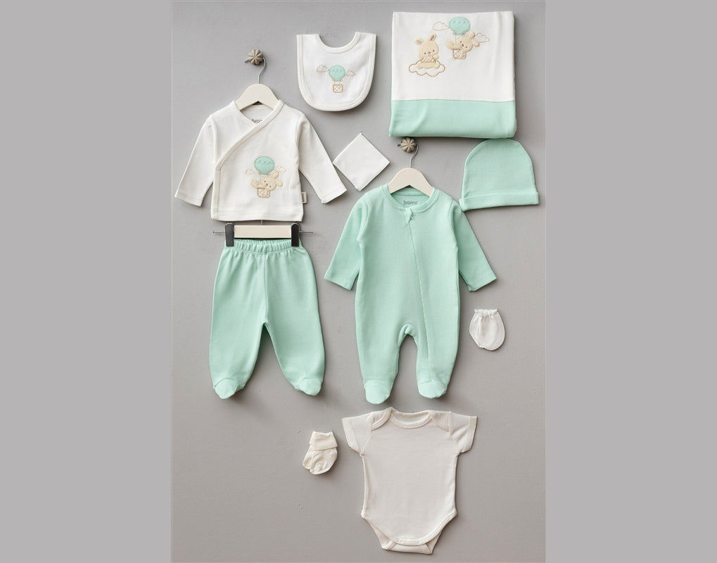 *Öykü Bebe – 10 Parça Premium Hastane Çıkış Seti