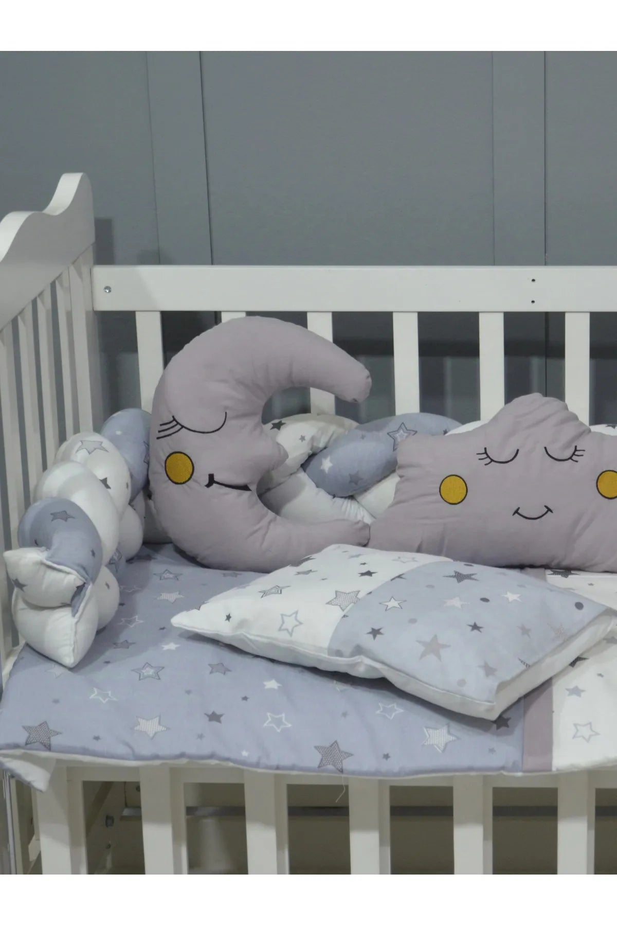 ÖYKÜ BEBE ÖRGÜ BEBEK UYKU SETİ 60X120 7 PARÇA