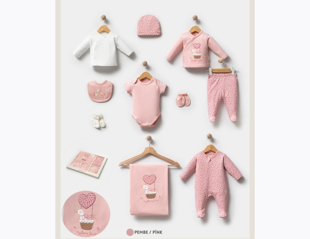 Öykü Bebe – 10 Parça Premium Hastane Çıkış Seti