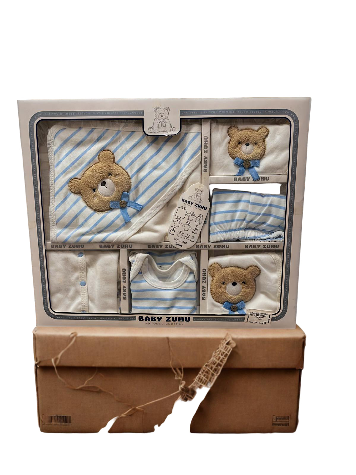 BABY ZUHU ERKEK HASTANE ÇIKIŞ SETİ 10 PARÇA