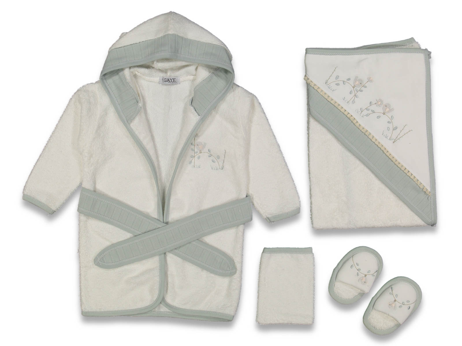 AY DALDA KUŞ BORNOZ SET