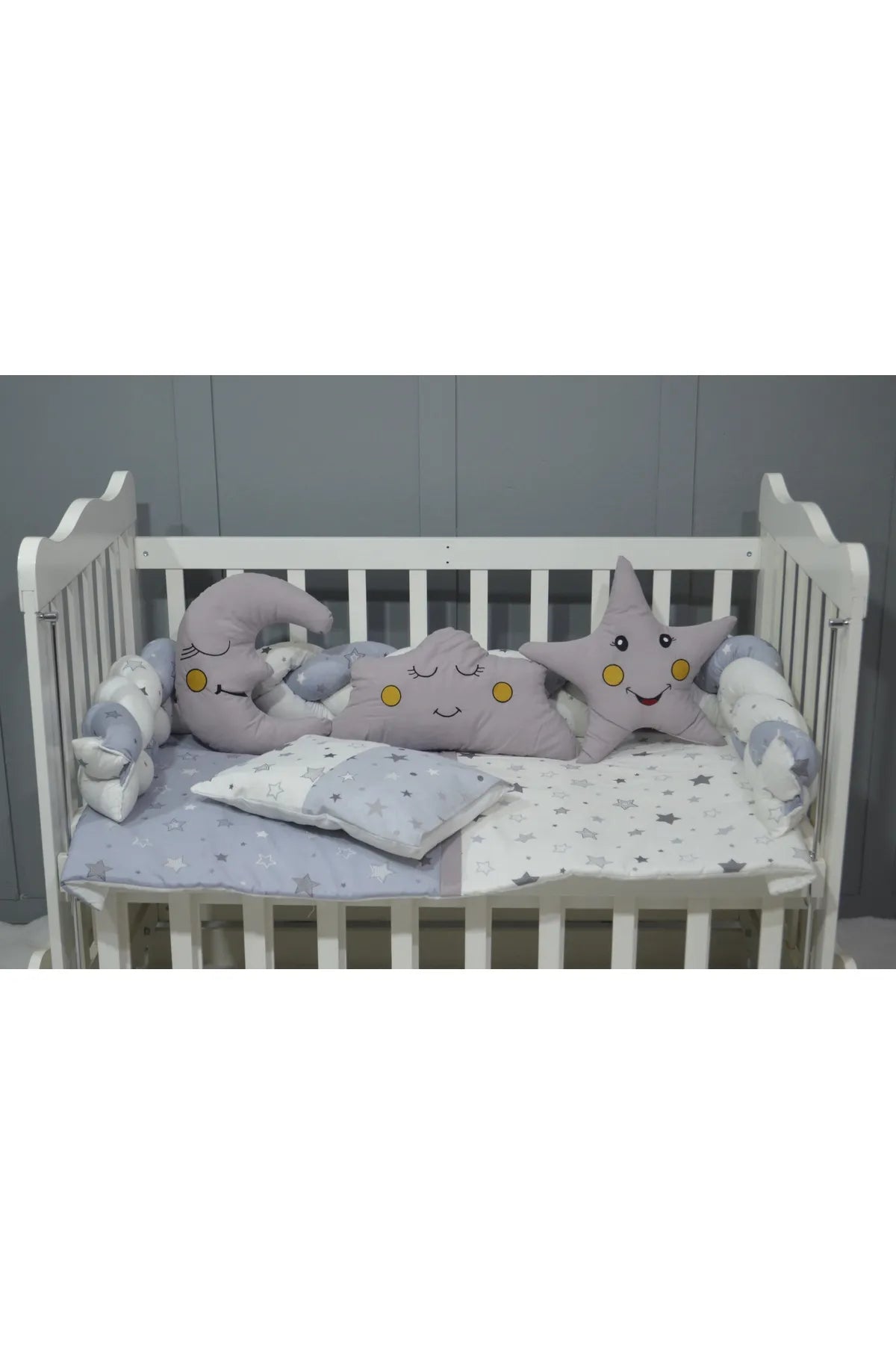 ÖYKÜ BEBE ÖRGÜ BEBEK UYKU SETİ 60X120 7 PARÇA