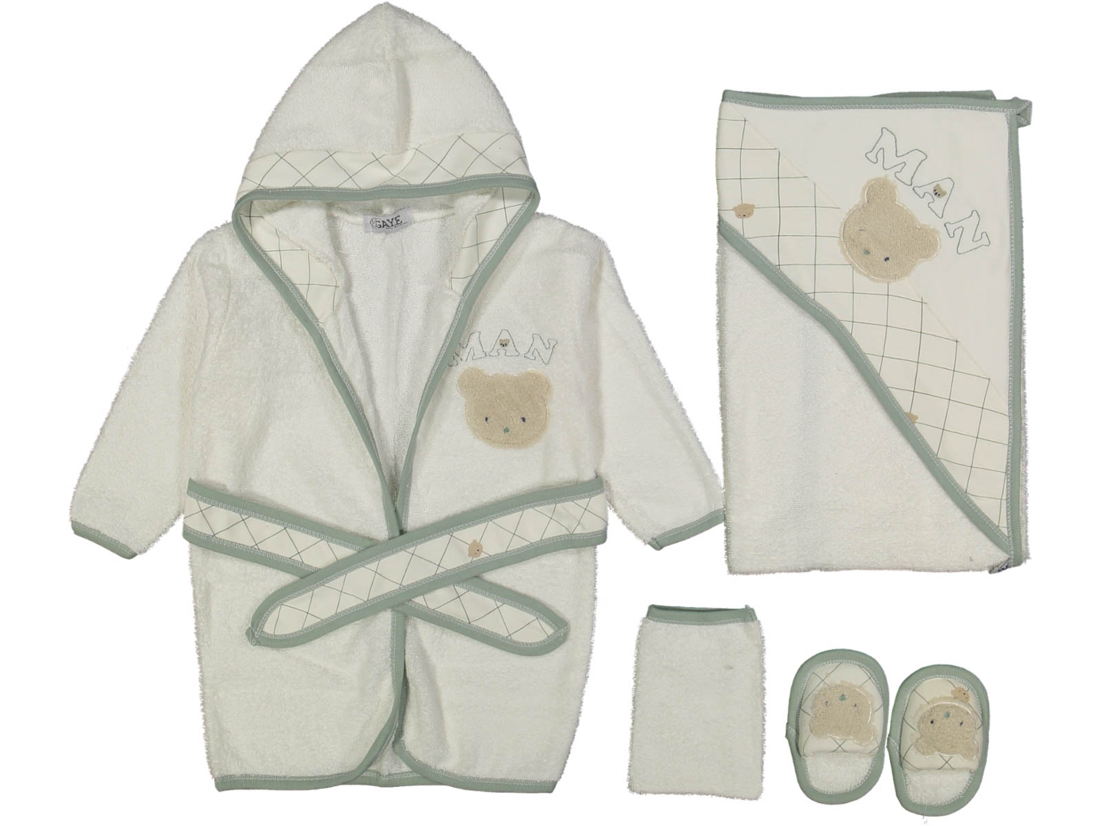 ERKEK 1/12 AY MAN AYILI BORNOZ SET