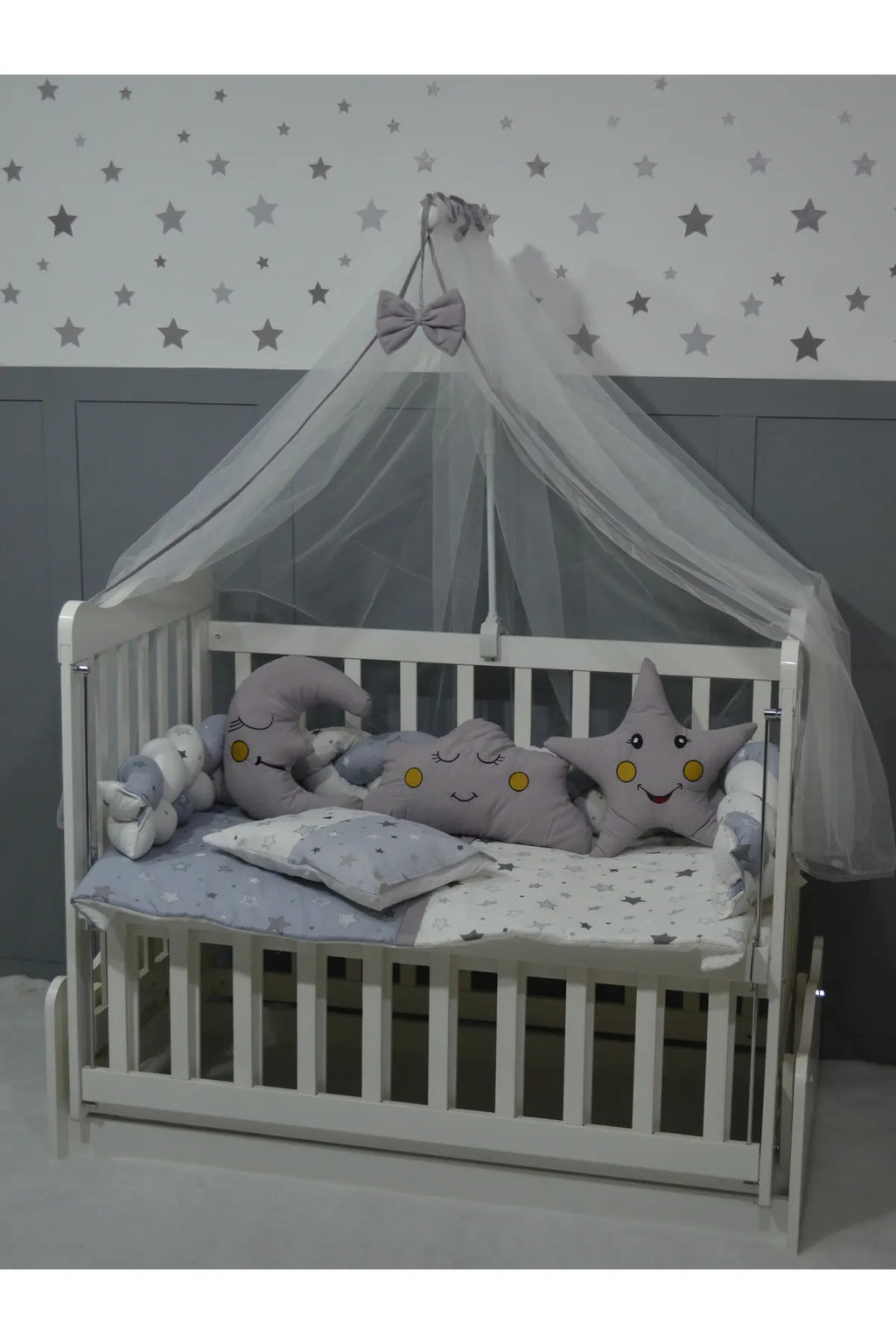 ÖYKÜ BEBE ÖRGÜ BEBEK UYKU SETİ 60X120 7 PARÇA