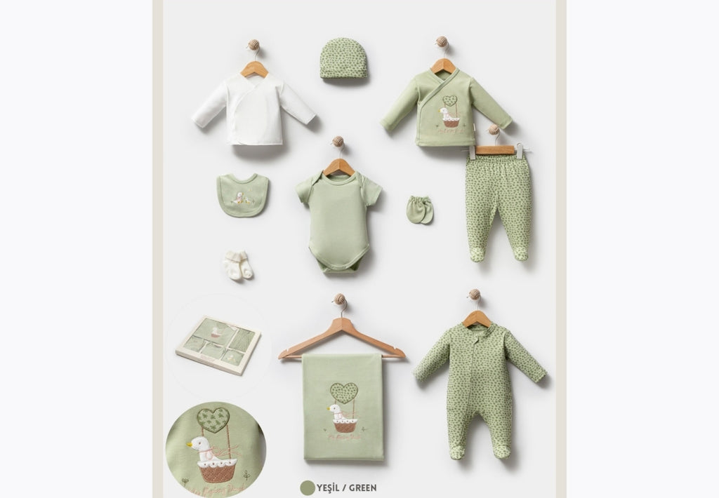 Öykü Bebe – 10 Parça Premium Hastane Çıkış Seti