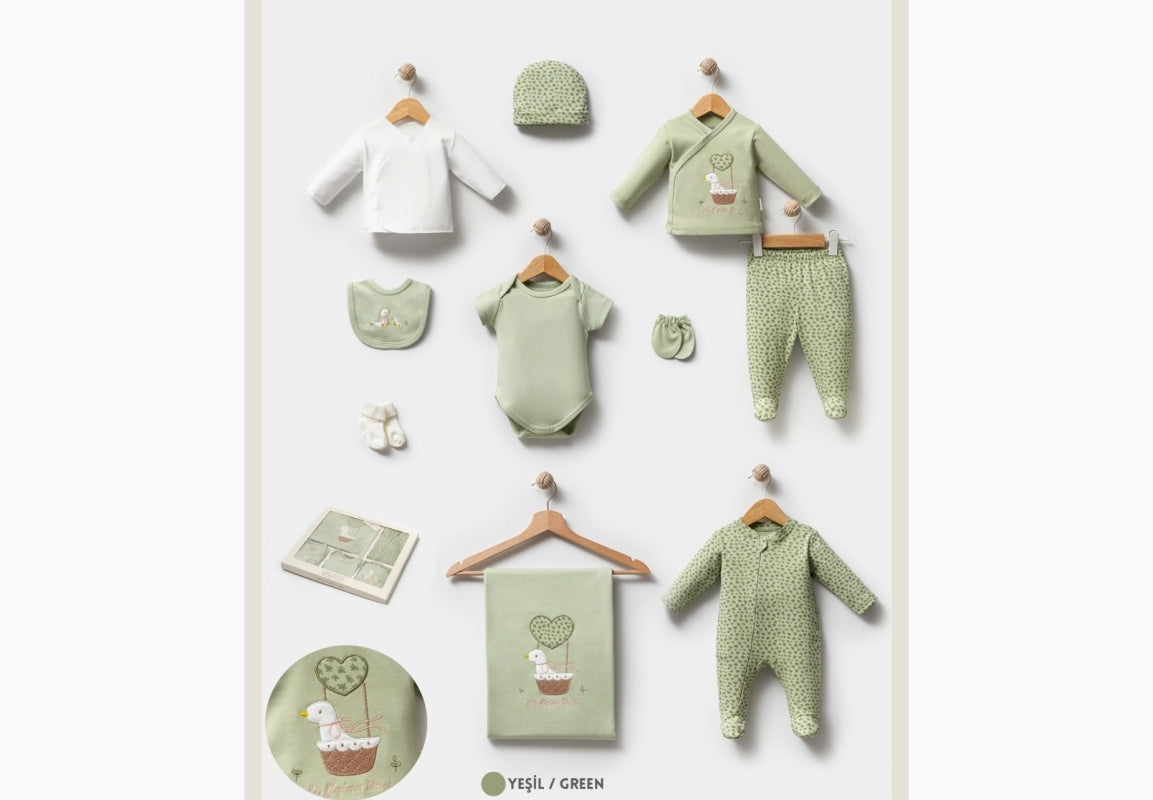 Öykü Bebe – 10 Parça Premium Hastane Çıkış Seti