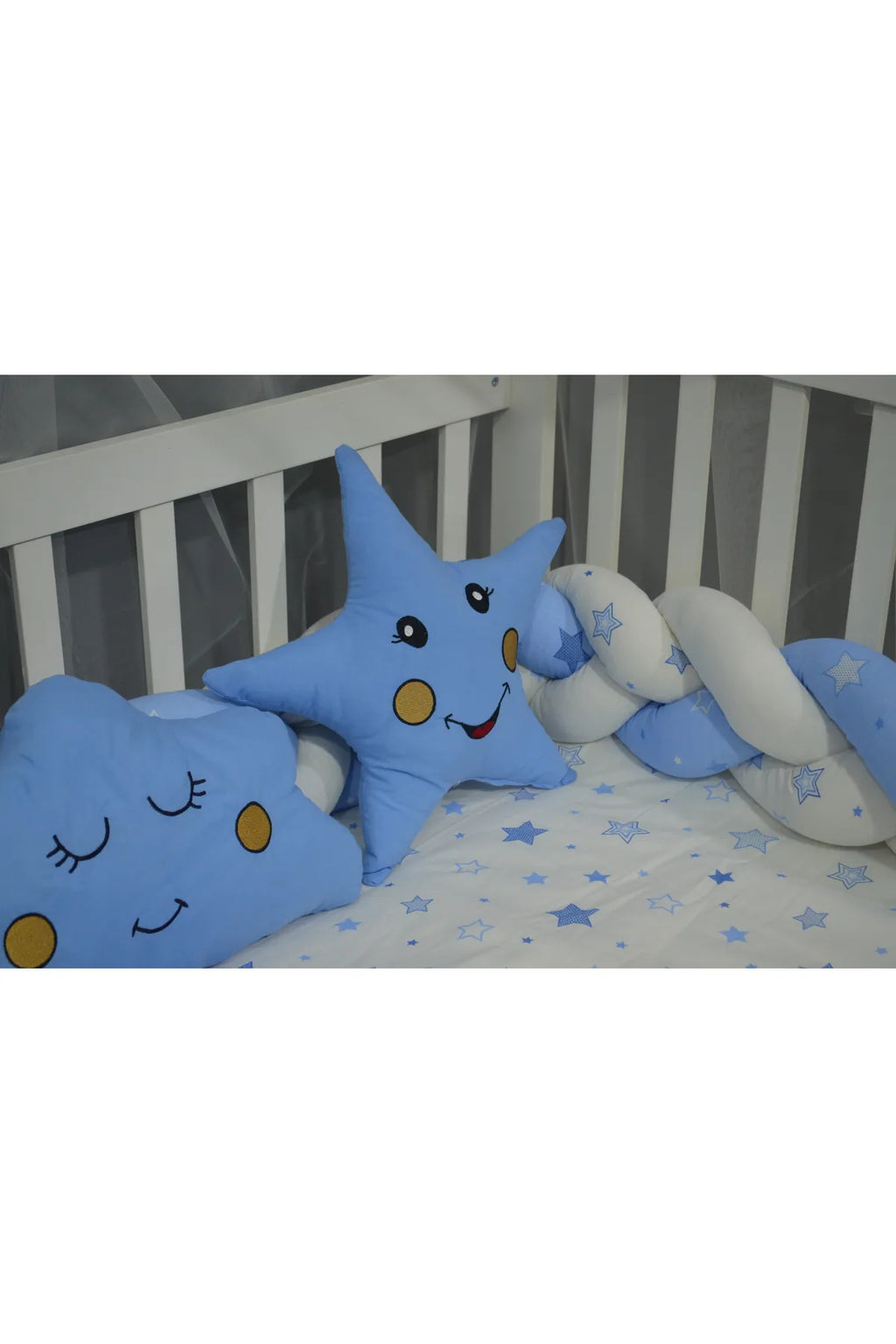 ÖYKÜ BEBE ÖRGÜ BEBEK UYKU SETİ 60X120 7 PARÇA