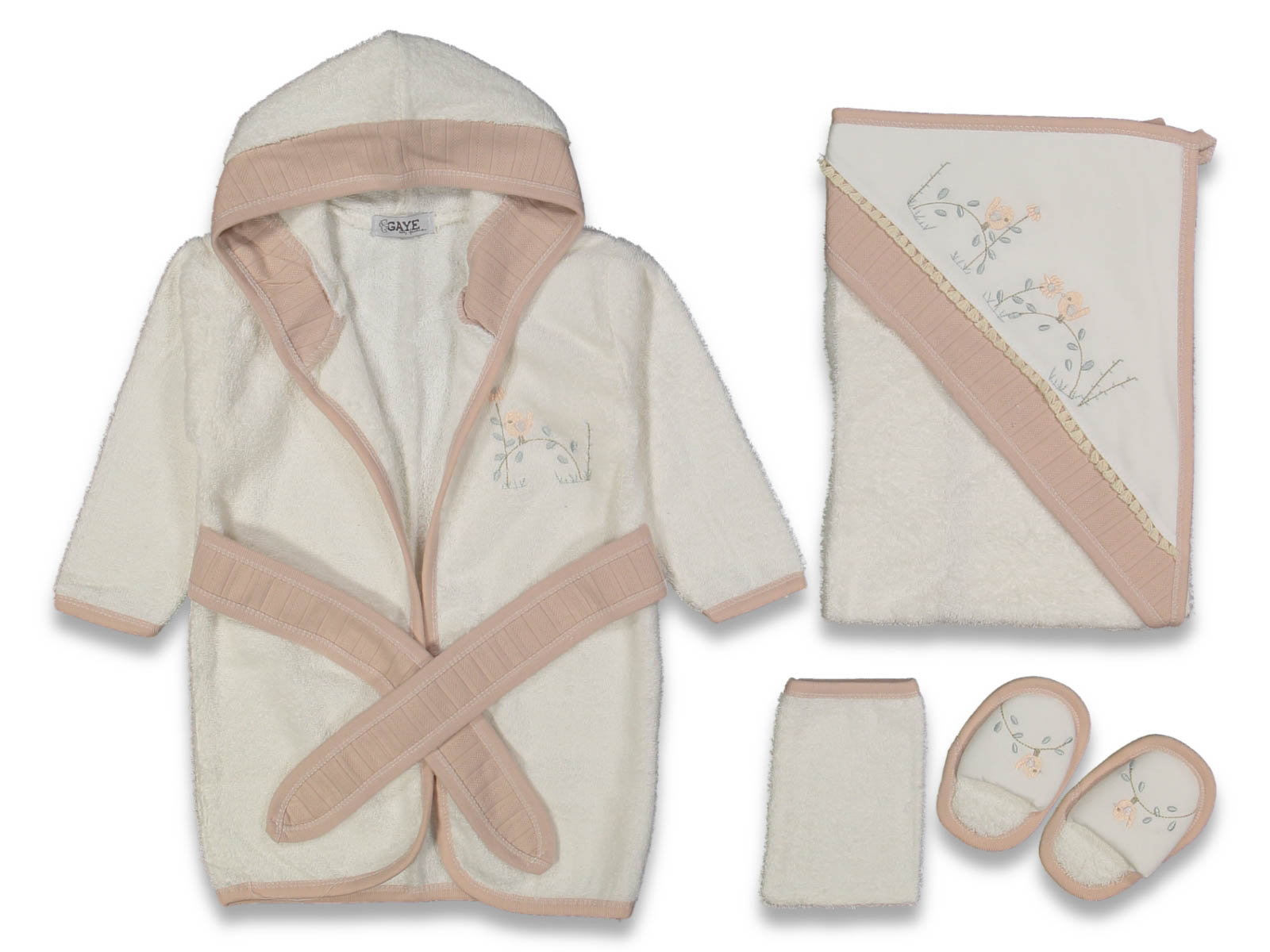 AY DALDA KUŞ BORNOZ SET