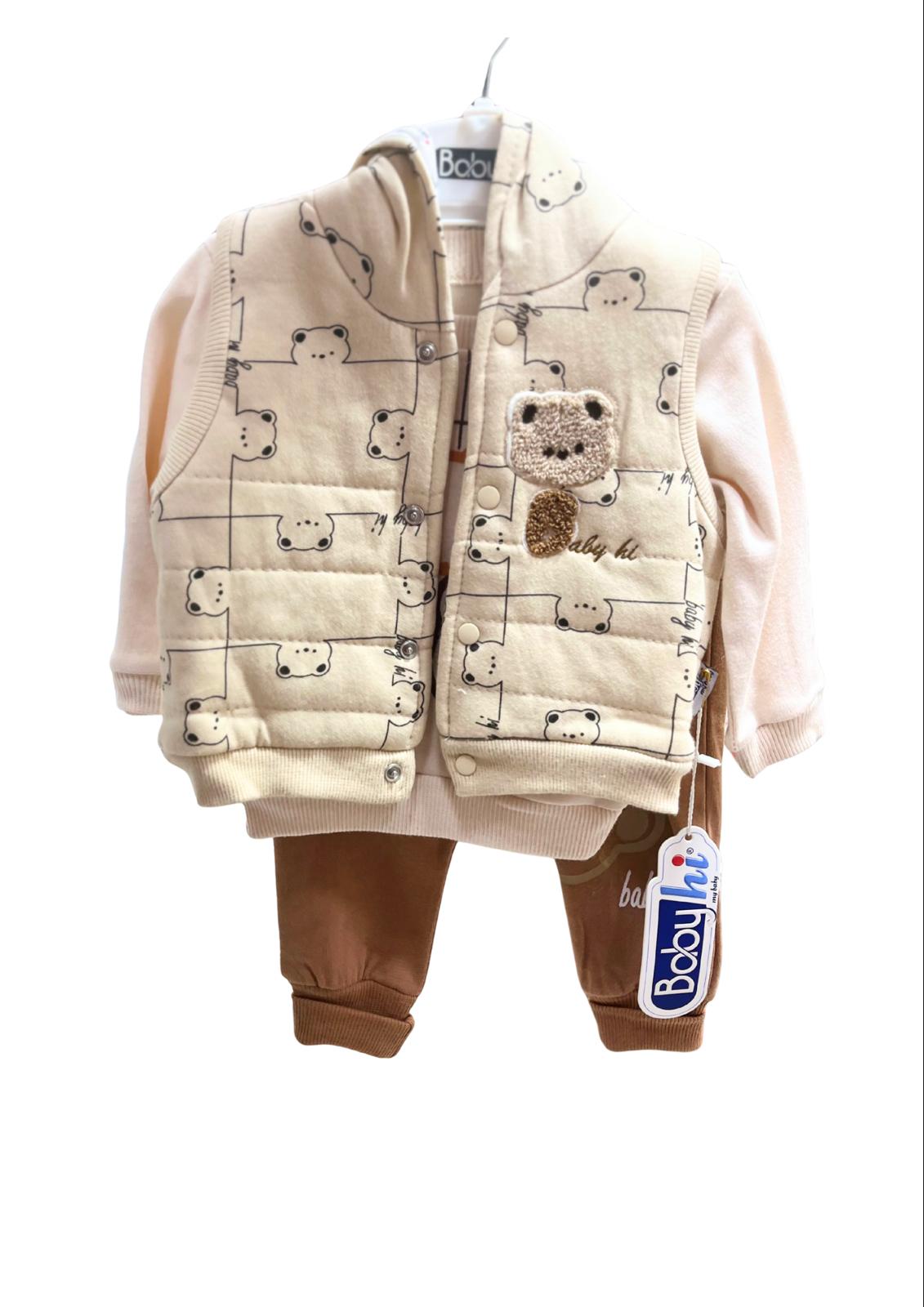 BABYHİ ERKEK BEBEK 3'LÜ TAKIM