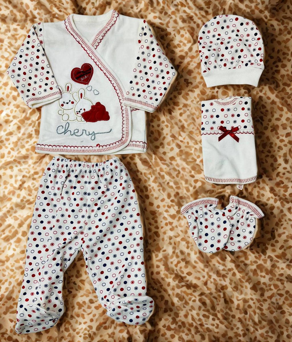 BOMBİNO KIZ 5 Parça Hastane Çıkış Seti