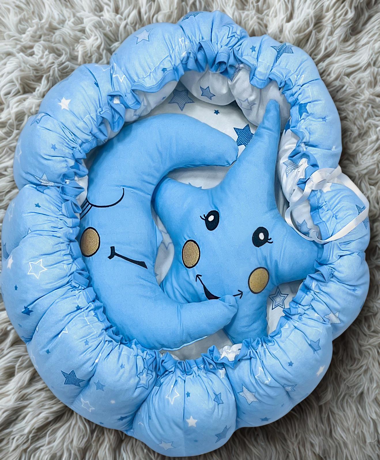 Yıldız & Ay Temalı Bebek Yatağı Seti