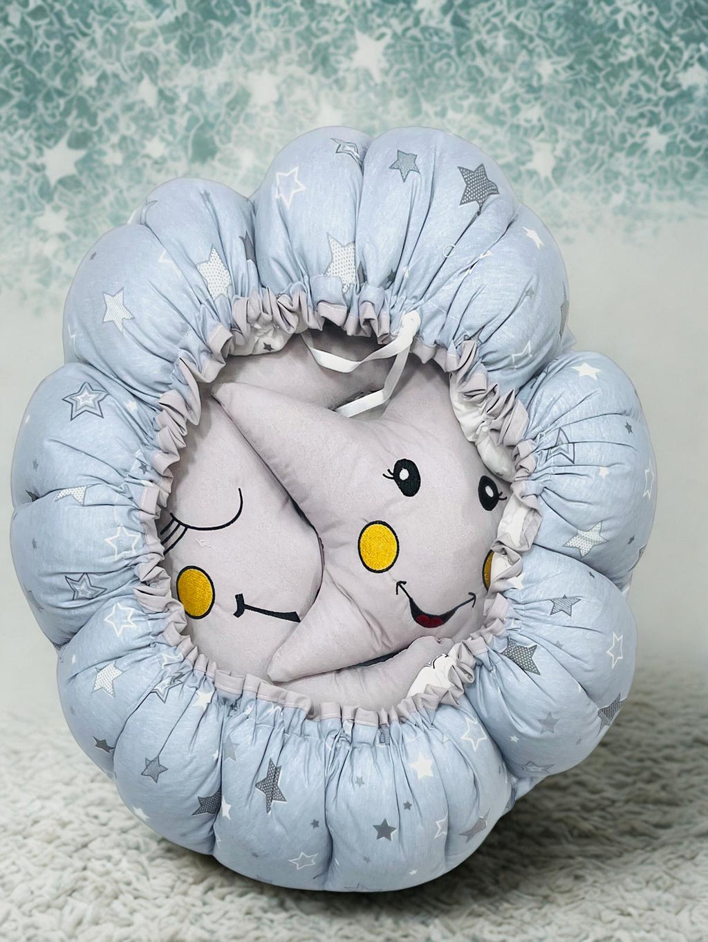 Yıldız & Ay Temalı Bebek Yatağı Seti