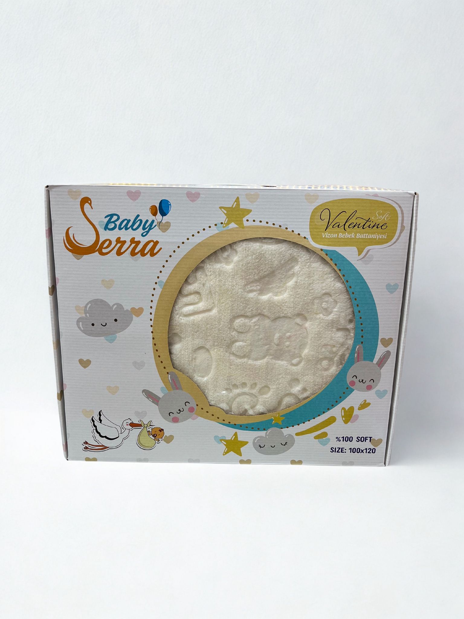 SERRA BABY BEYAZ VİZON BATTANİYE