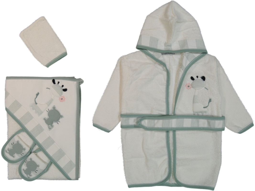 ÖYKÜ BEBE -  Bebek Bornoz ZÜRAFA KEDİ -Seti