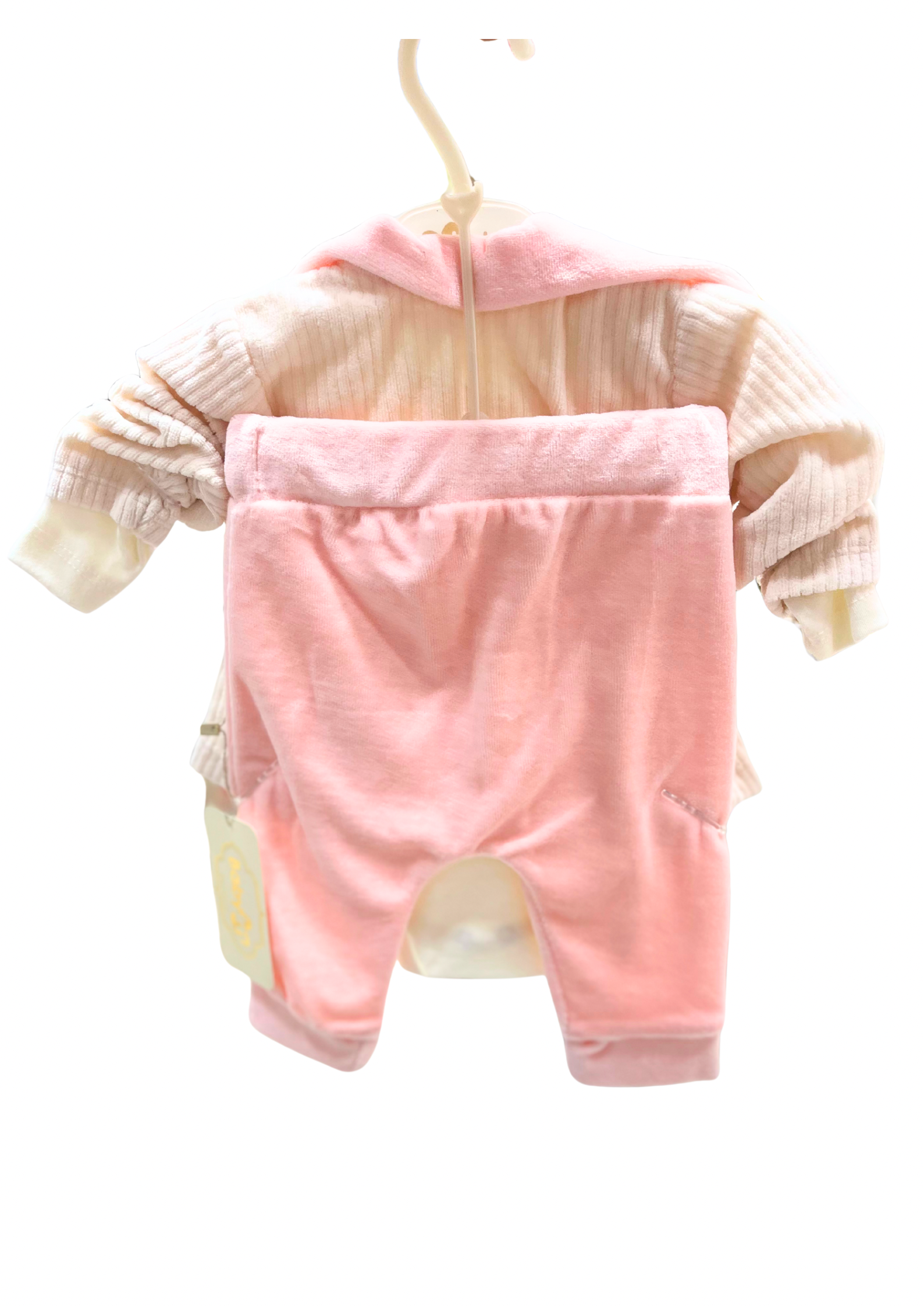 🍼 BabyJim Exclusive 3’lü Bebek Takımı – Bisiklet Nakışlı