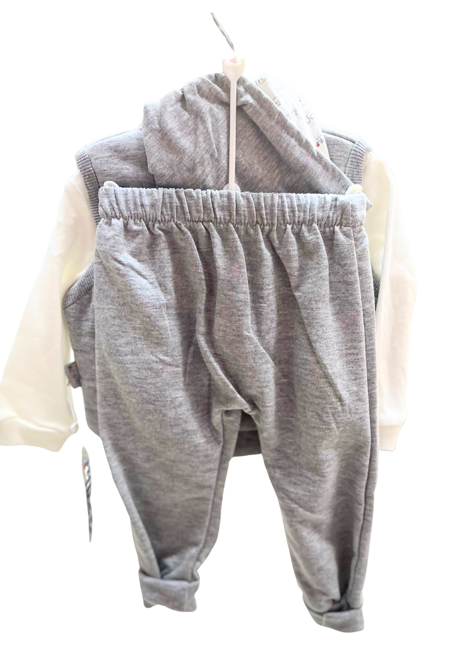 BABYHİ  Gri ERKEK BEBE TAKIM