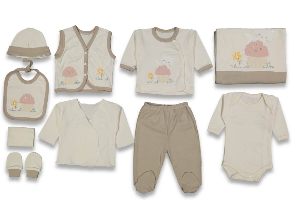 Öykü Bebe – 10 Parça Premium Hastane Çıkış Seti