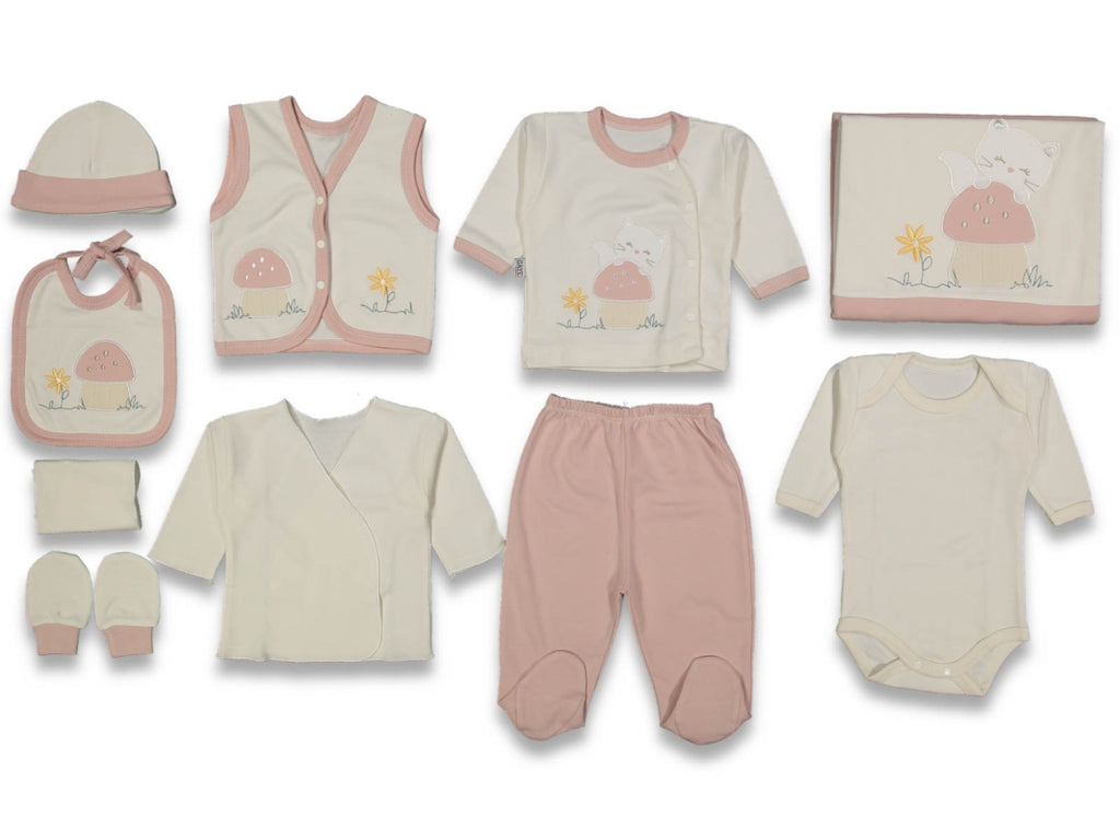 Öykü Bebe – 10 Parça Premium Hastane Çıkış Seti