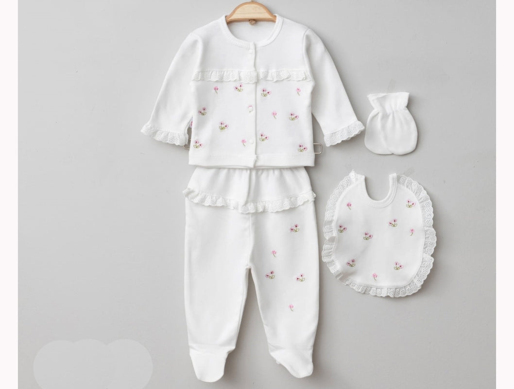 ZIBIN 1-3 AY 7633 KIZ ÇİÇEKLİ 5Lİ