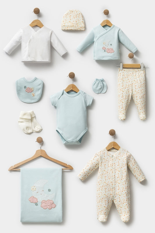 Öykü Bebe – 10 Parça Premium Hastane Çıkış Seti