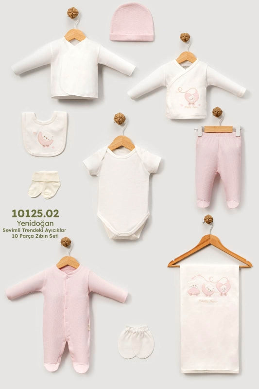 Öykü Bebe – 10 Parça Premium Hastane Çıkış Seti