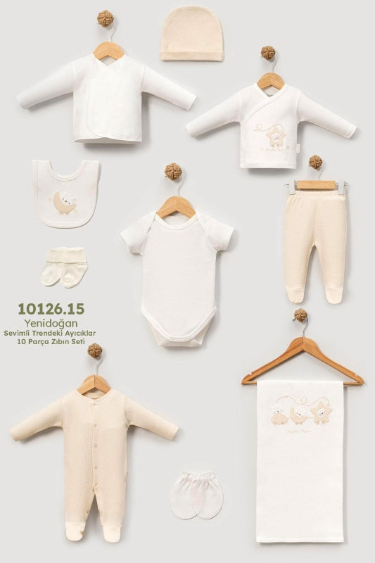 Öykü Bebe – 10 Parça Premium Hastane Çıkış Seti
