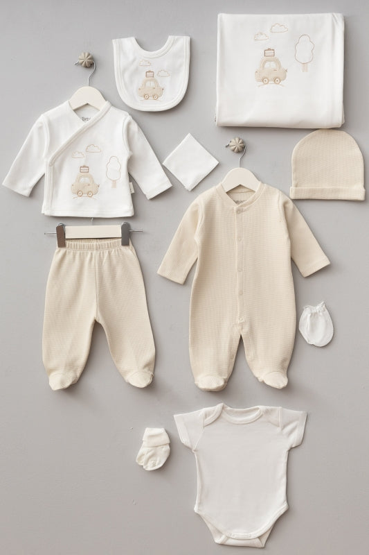 Öykü Bebe – 10 Parça Premium Hastane Çıkış Seti