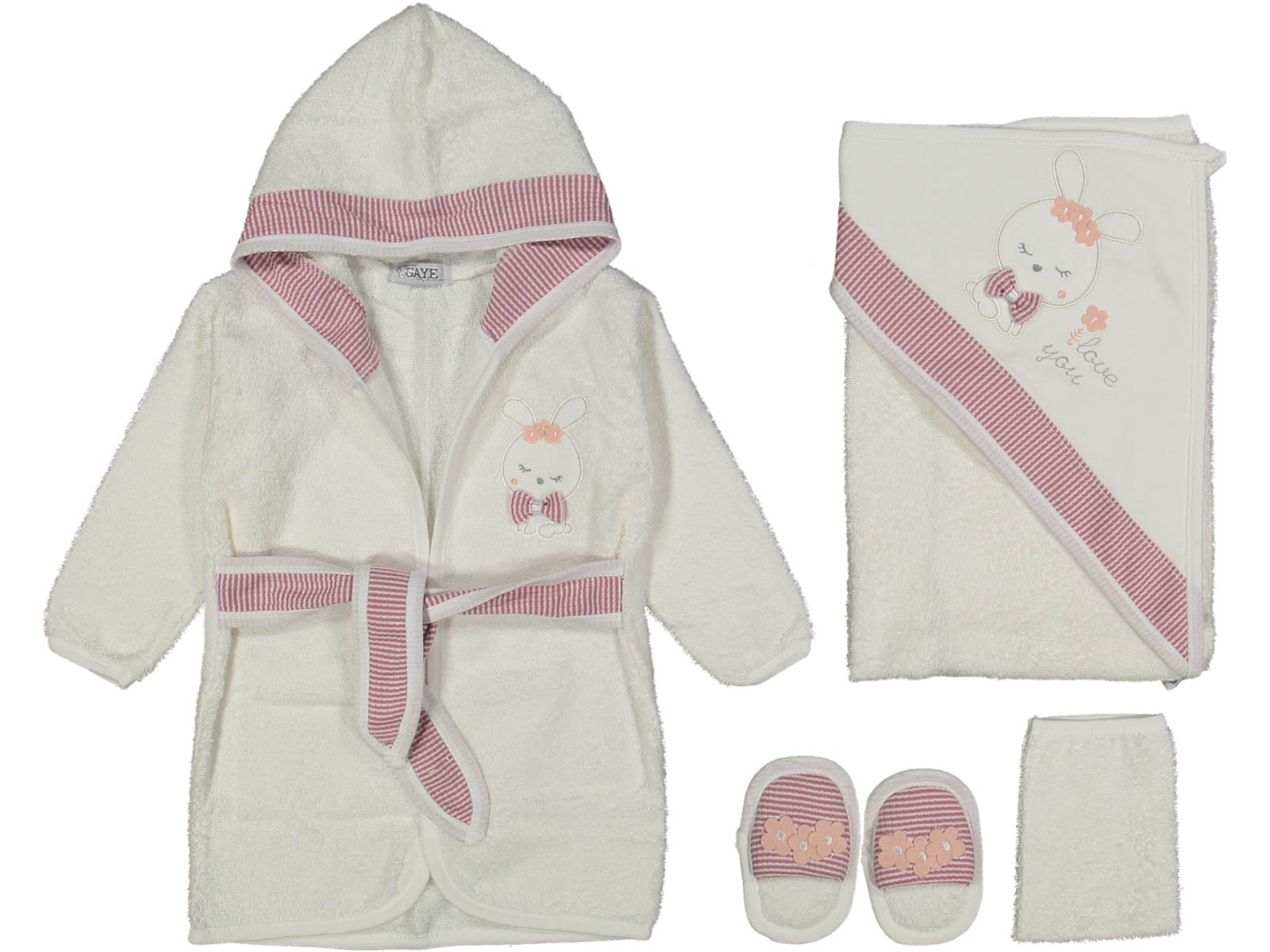 KIZ 1/12 AY TRİKO BORNOZ SET