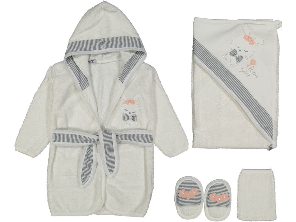 KIZ 1/12 AY TRİKO BORNOZ SET