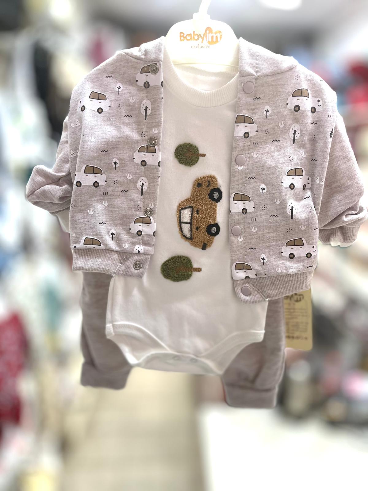 BABYİM ERKEK BEBEK 3 LÜ TAKIM