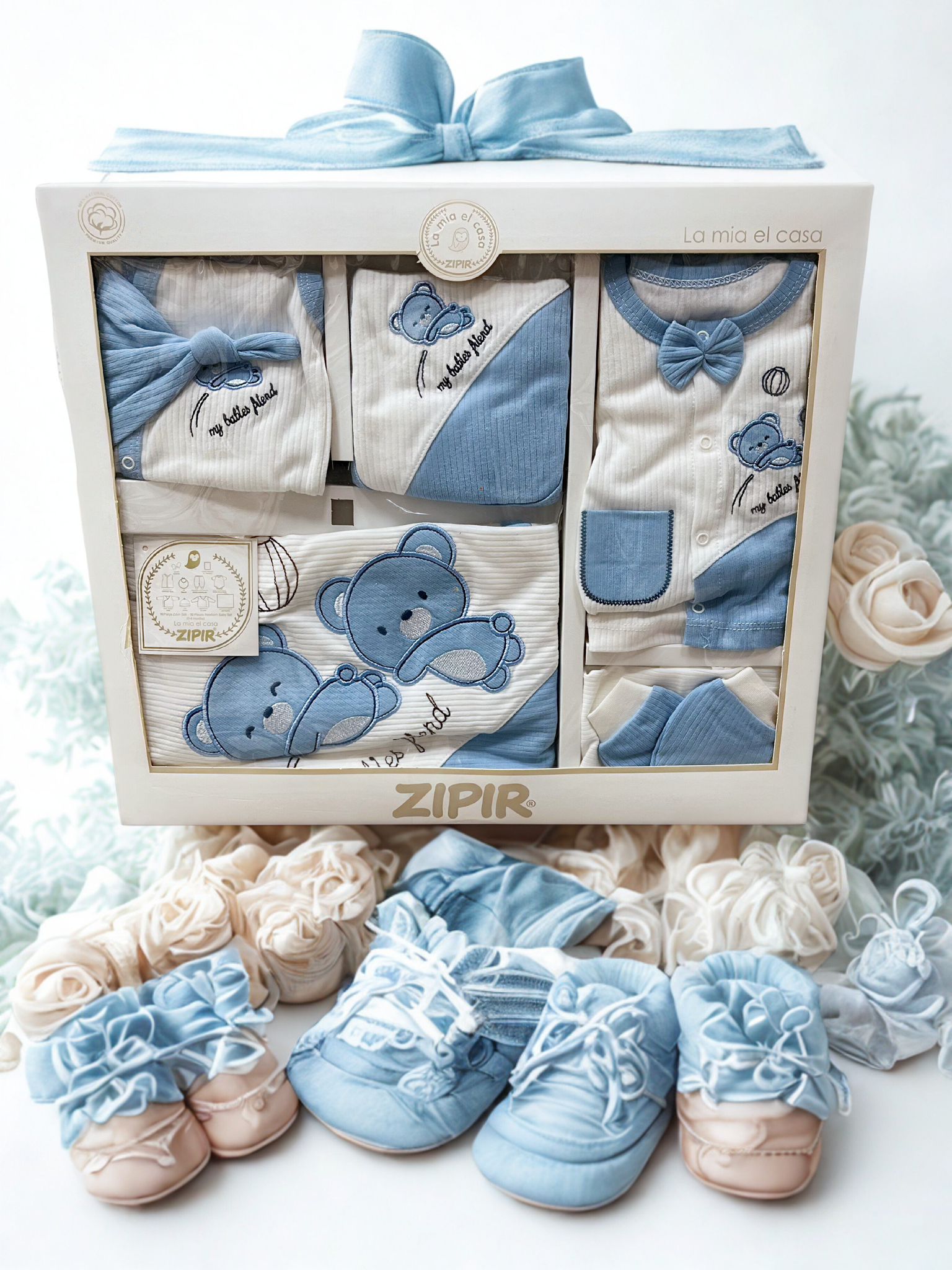 ZIPIR 10 PARÇA  Yenidoğan Hastane Çıkış Set