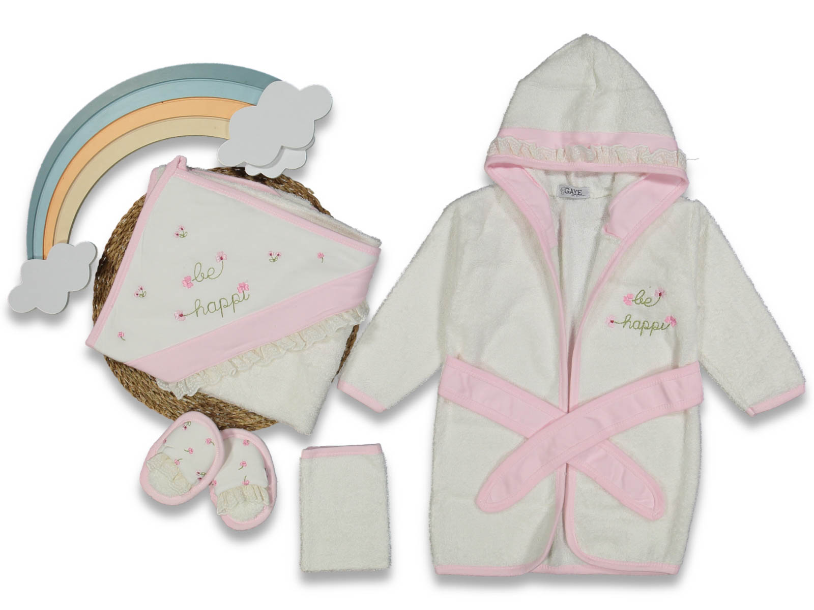 BE HAPPI BORNOZ SETİ