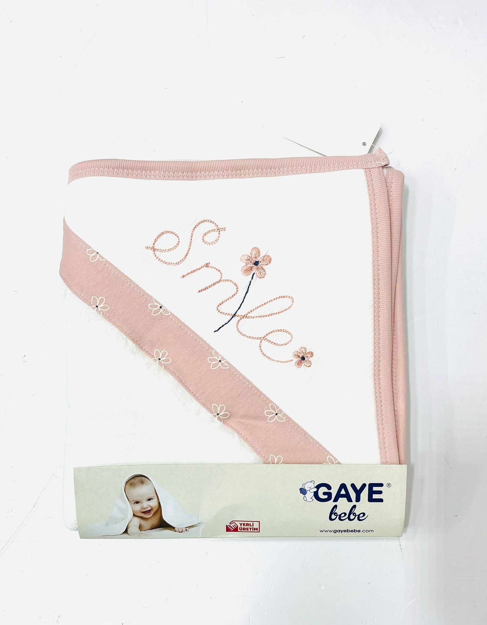 Gaye Bebe Kız Bebek Kapüşonlu Havlu