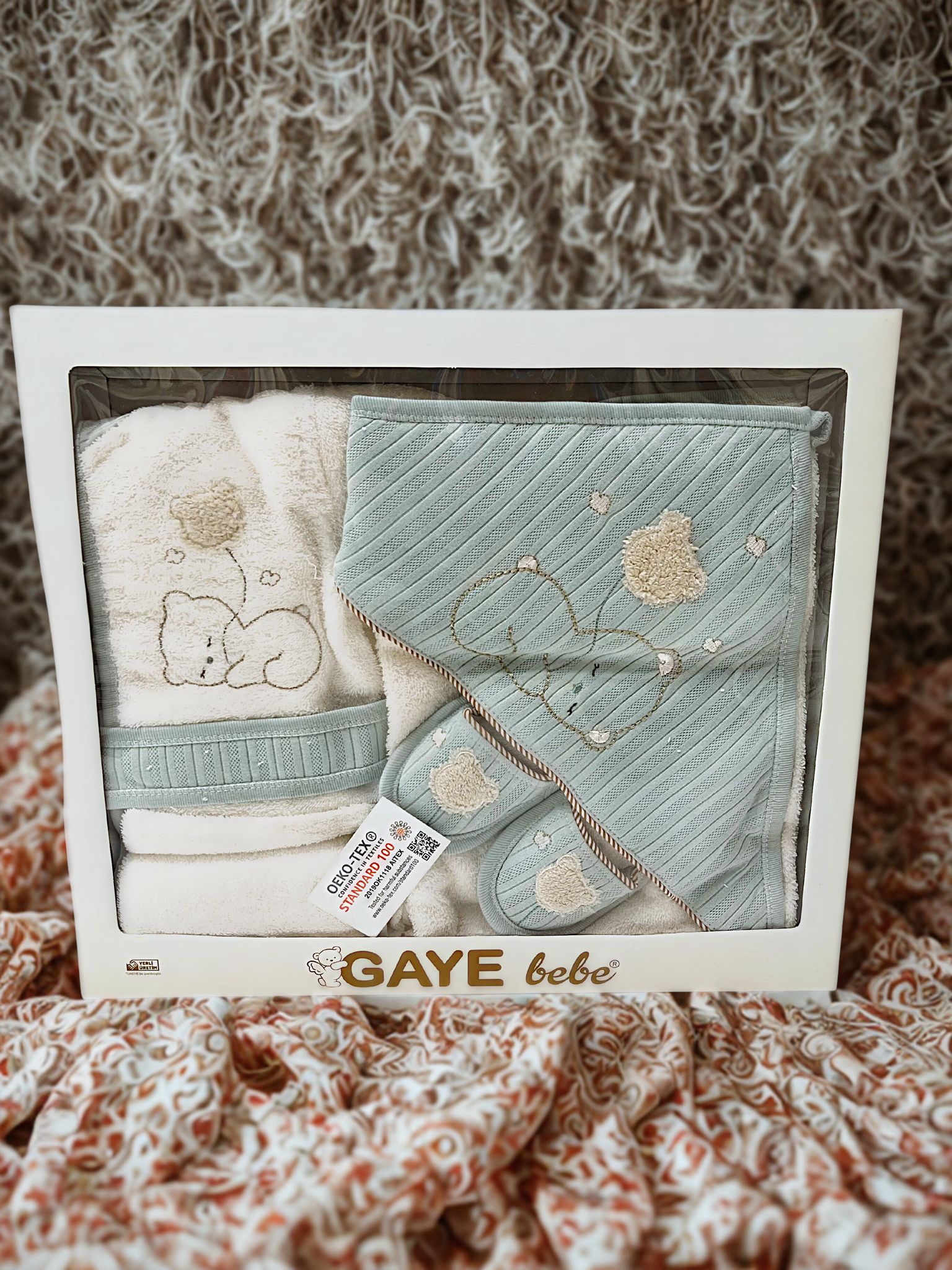 GAYE BEBE BORNOZ SETİ