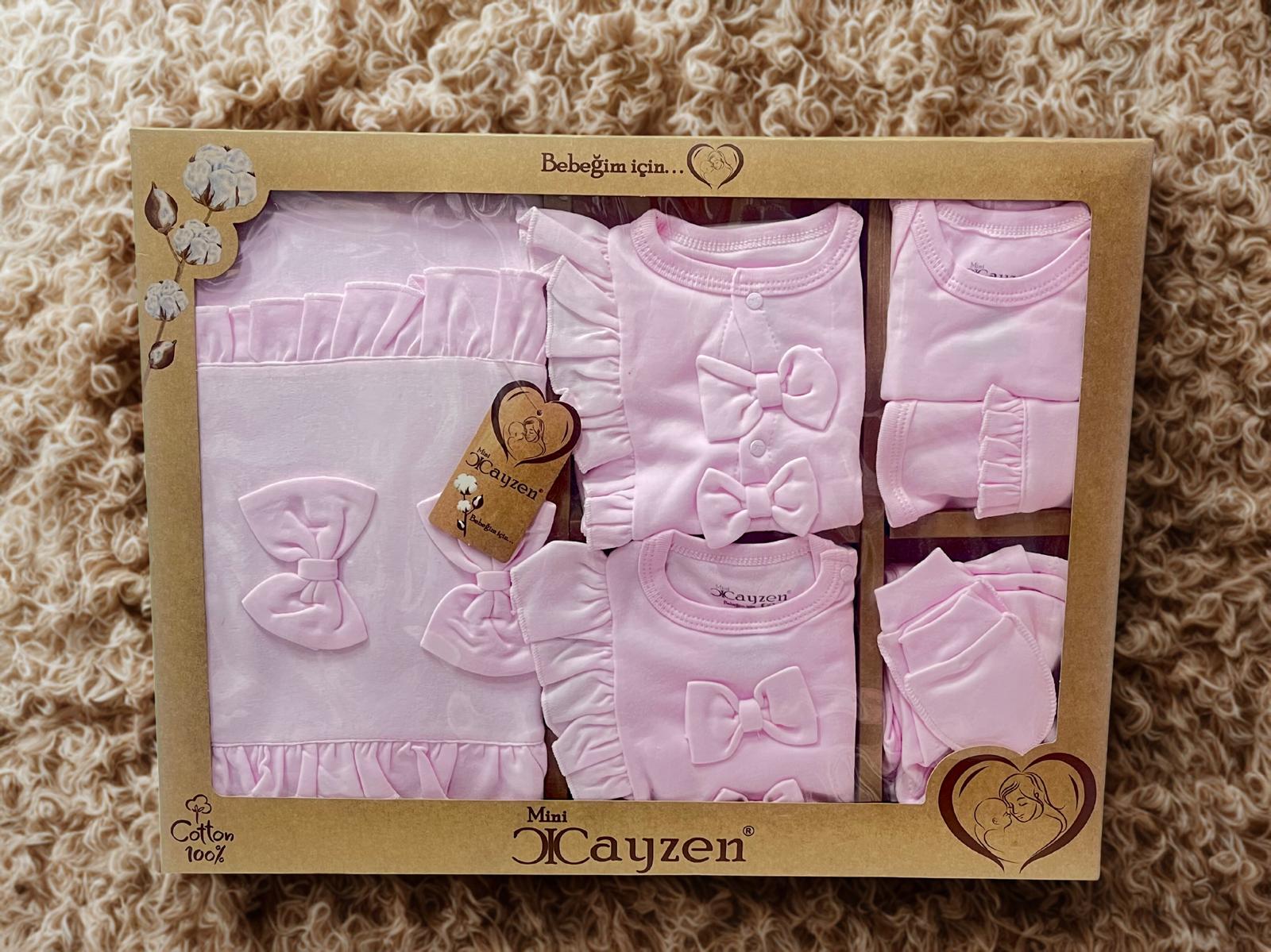 Mini Cayzen kız bebek 10 parça hastane çıkışı