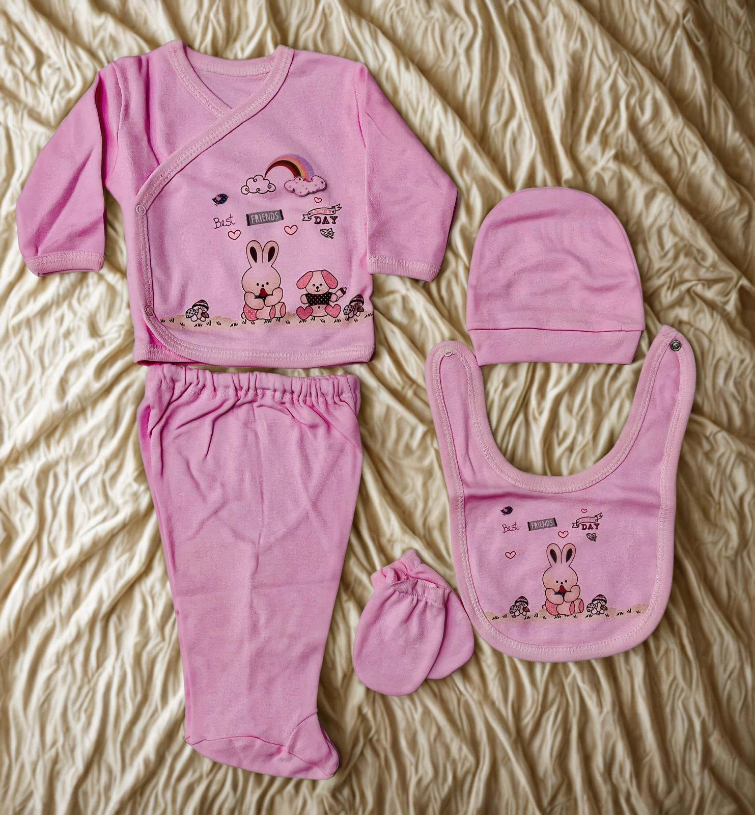 ZIPIR KIZ 5 Parça Hastane Çıkış Setİ